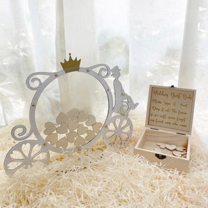 Scatola per gli ospiti a forma di carrozza fantasy, scatola personalizzata con il principe che cavalca un cavallo, bomboniere per decorazioni per feste di matrimonio all'aperto, stile retrò