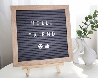 10*10 inch felt letter board, handmade felt board, custom letter board, felt message board, DIY alphabet felt board, baby shower party tools