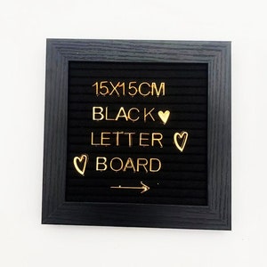 Tablero de letras de fieltro con borde negro, tablero de fieltro hecho a mano, fondo negro rectangular, decoración de Halloween DIY, truco o trato, tablero de mensajes, boda