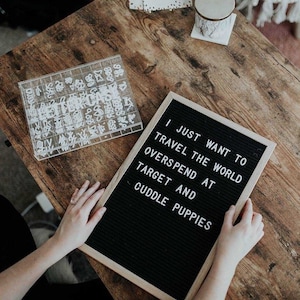 Tablero de fieltro para fiesta de bienvenida de bebé personalizado hecho a mano, tablero de letras de fieltro de 12 x 16 pulgadas, tablero de fieltro con alfabeto DIY, decoración del hogar, adornos de pared, herramientas para fiestas
