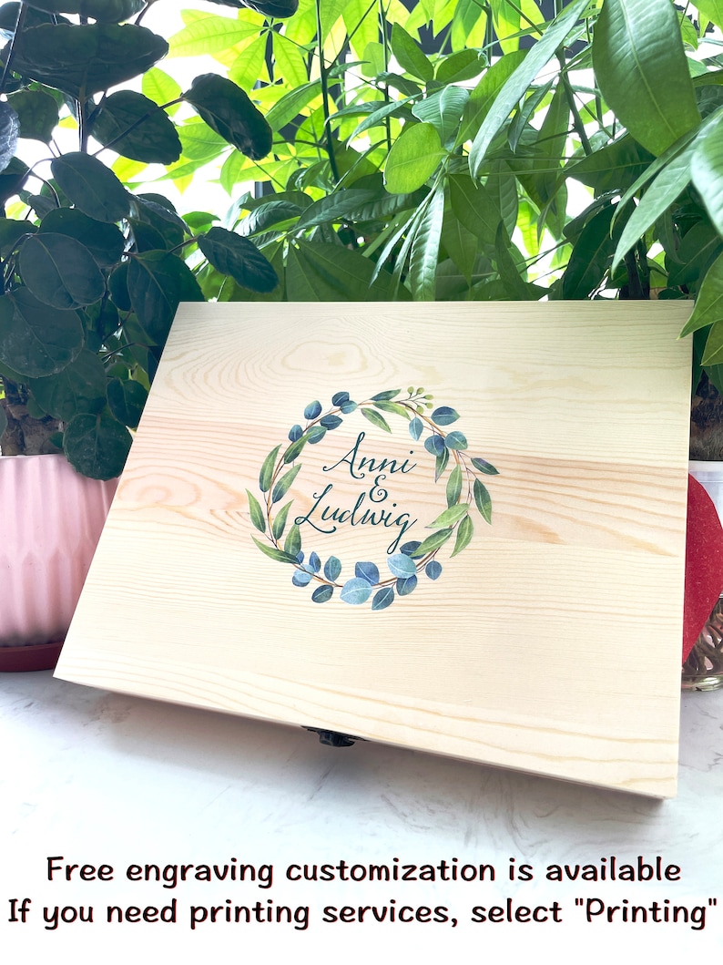 Benutzerdefinierte geteilte Holzkiste, personalisierte Geschenkbox, benutzerdefinierte Größe der Aufbewahrungsbox, Kiefernkiste, Holzgeschenkbox, benutzerdefinierte rechteckige Muschelbox Bild 7