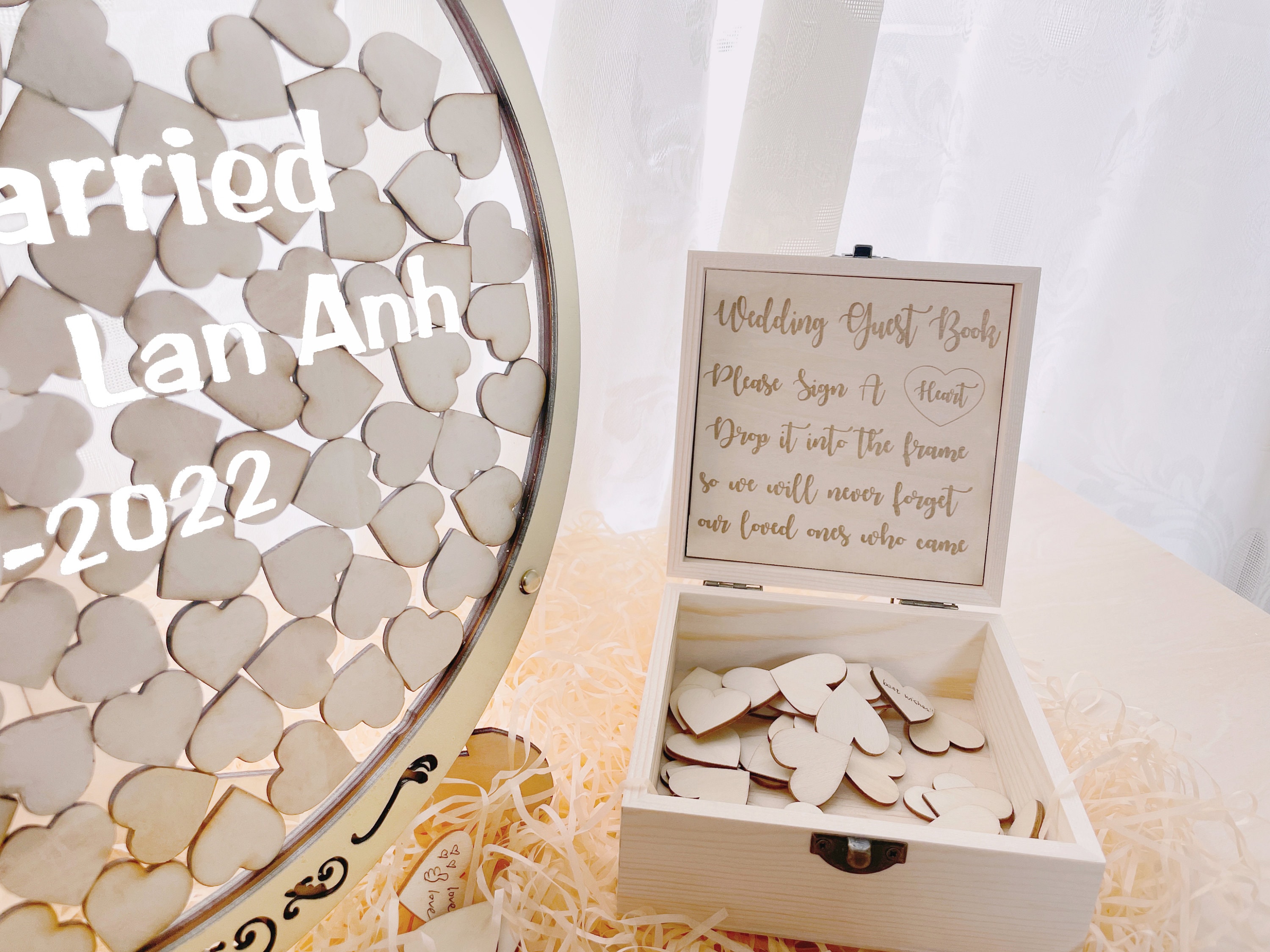 Diamond Guest Box, Wedding Guest Box Alternative, Photo Frame Guest Box ...