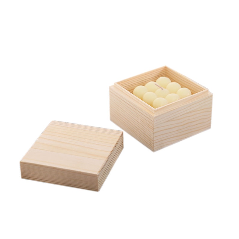 Benutzerdefinierte geteilte Holzkiste, personalisierte Geschenkbox, benutzerdefinierte Größe der Aufbewahrungsbox, Kiefernkiste, Holzgeschenkbox, benutzerdefinierte rechteckige Muschelbox Bild 6