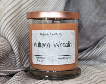 Majestic Candle Autumn Wreath