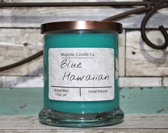 Majestic Candle Blue Hawaiian 12oz.