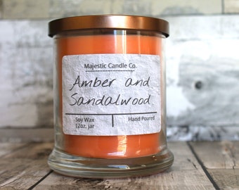 Amber and Sandalwood 12oz.