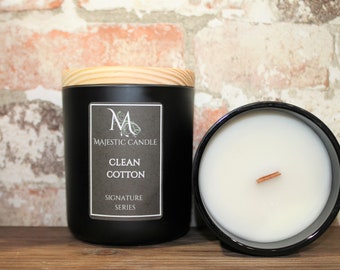 Majestic Candle Signature Series 14oz. Clean Cotton