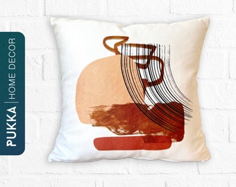 Funda de almohada de arte abstracto, funda de almohada de temática bohemia, fundas de cojín de arte abstracto, funda de almohada de arte moderno, funda de almohada minimalista - PHD0190