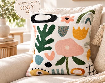 Funda de almohada multicolor, funda de cojín abstracta - PHD0225