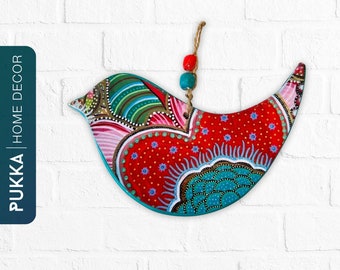 Bird Ceramic Wall Decor, Bird Nest Ceramic Wall Art, Wall Hanging, Ceramic Wall Ornament - PHD0036