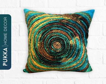 Spiralkissenbezüge, Geometrische Kissenbezüge, Spiralkissen, Dekokissen, Dekokissen - PHD0021