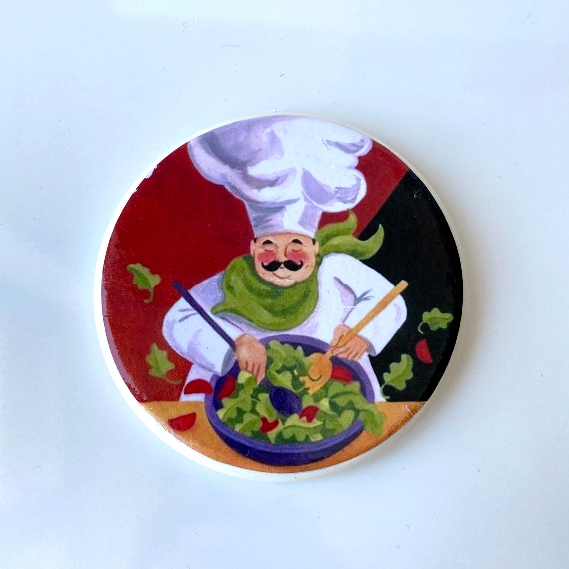 Kitchen Decorative Plates Set of 3 Salad Ceramic Wall Plate Etsy