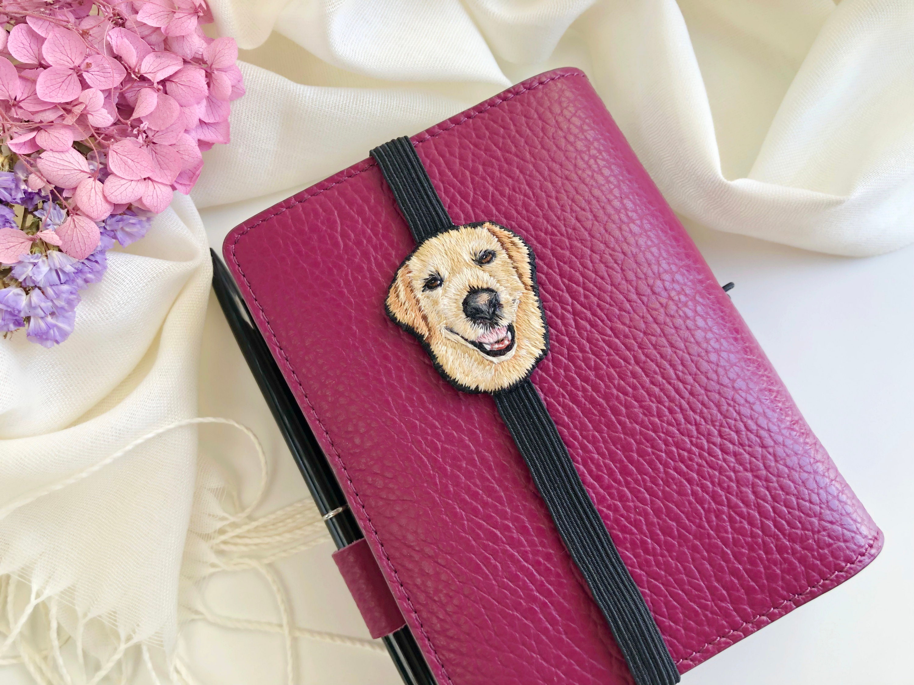 Dog Embroidered Bookmark Hand Embroidery Pet Portrait - Etsy