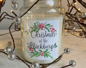 Personalised Christmas Candle