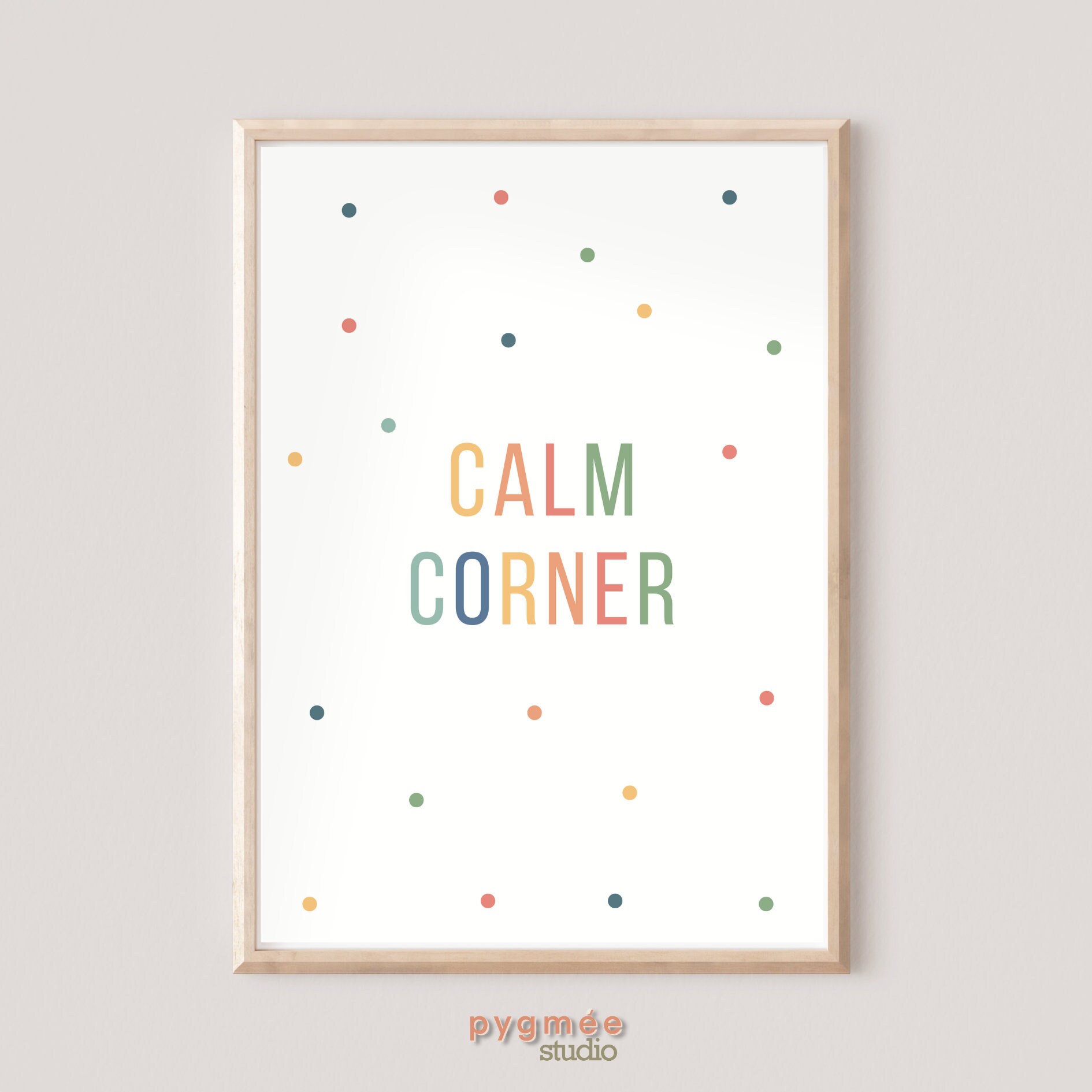 Calm Corner Title Only Poster | Calm Corner Wall Art | Kids' Self ...