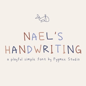 Nael’s Handwriting Font | Children Handwriting Font | Kids Fonts