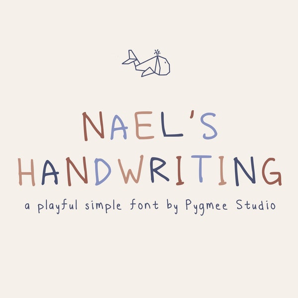 Nael’s Handwriting Font | Children Handwriting Font | Kids Fonts