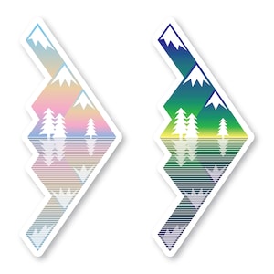 B-2 Sticker, Mountains & Trees, B2 Spirit, Bomber, Military Aircraft