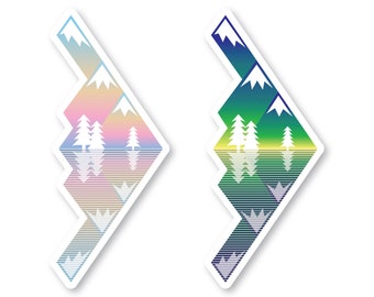 B-2 Sticker, Mountains & Trees, B2 Spirit, Bomber, Military Aircraft