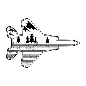 F-15 Digital Download, Mountains & Trees, F15 Eagle, Fighter Jet