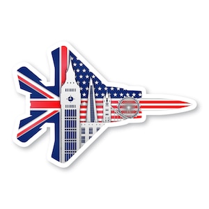 Pegatina del F-15, Londres, Reino Unido, Lakenheath AFB, F-15 Eagle, avión de combate