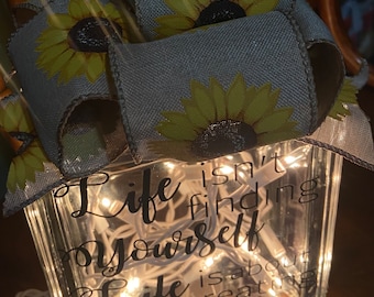 Be yourself lighted glass block