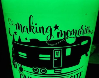 Making memories 5th wheel campsite bucket lantern