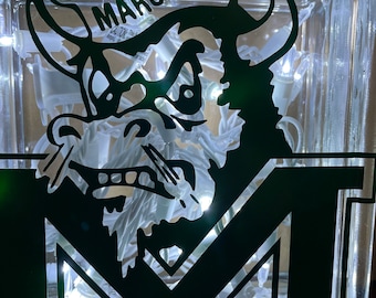Thundering herd lighted glass block