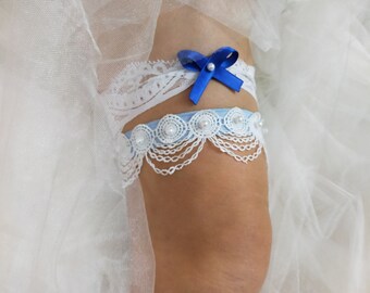 Wedding Removal Meaning The Garter Bride Band On Leg Dusty Blue Wedding  Garter Personalized Custom Embroidered