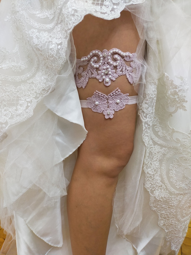 Handmade Beaded Embroidered Garter Wedding Floral Garter Set Bridal Gartr Pink Lace Garter Lace Garter Bridal Garter Beaded Garter