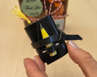 Spersonalizowany skórzany mały notesik, miniaturowy dziennik wiadomości
