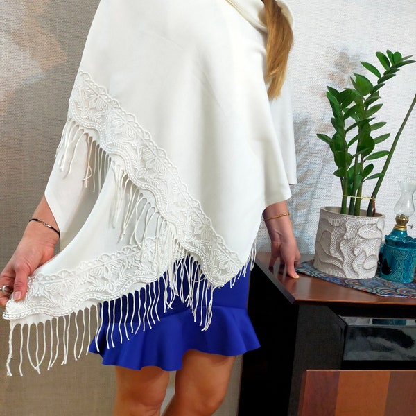 ivory shawl