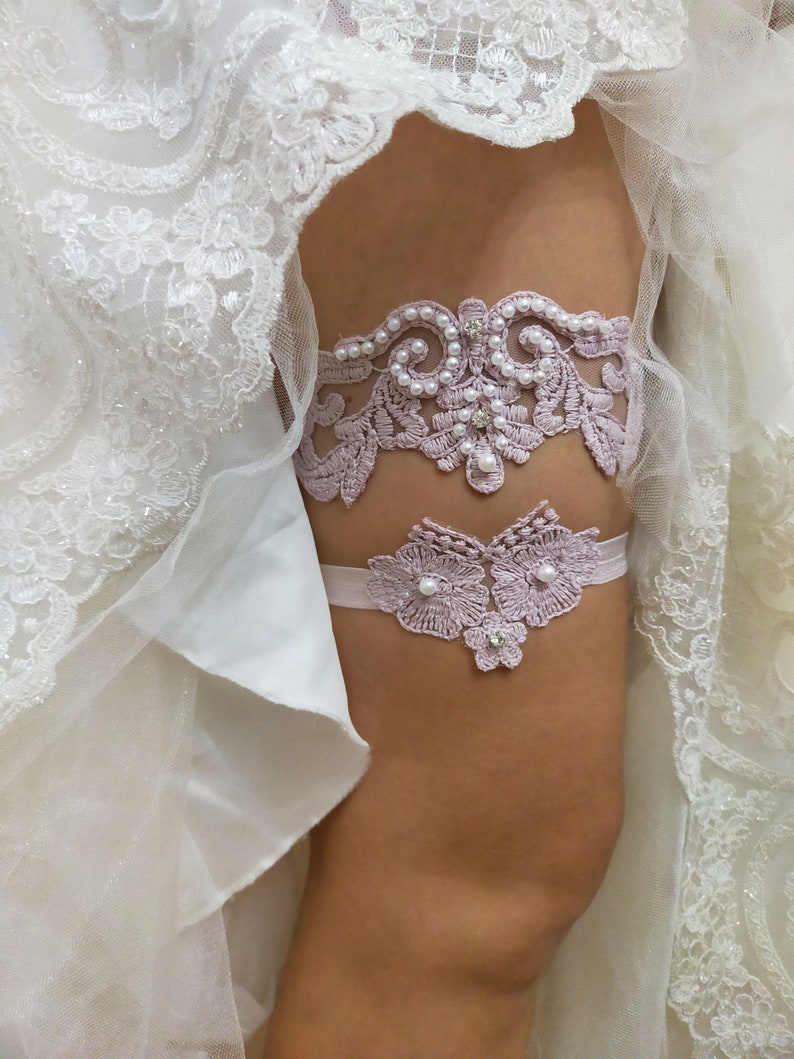 Handmade Beaded Embroidered Garter Wedding Floral Garter Set Bridal Gartr Pink Lace Garter Lace Garter Bridal Garter Beaded Garter