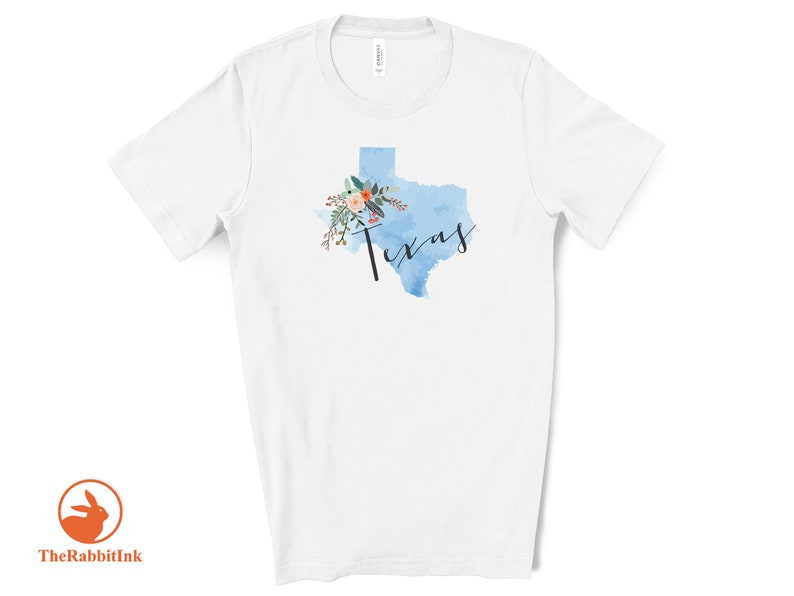 Texas Shirt Gifts for Her Proud Texan Shirt Texas Flag Shirt Texas Map Shirt Texas Flower Shirt Texan Shirt Texas State Shirt TX
