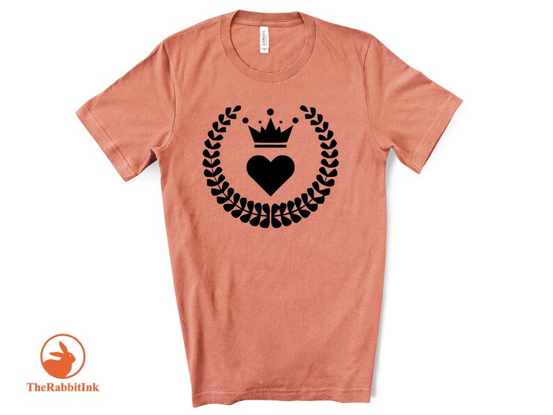 Queen Shirt Valentine Crown Shirt Meaningful Shirt Valentine Gift 14 Feb Angel Wing Shirt Gifts for Her Heart Shirt Valentine Shirt