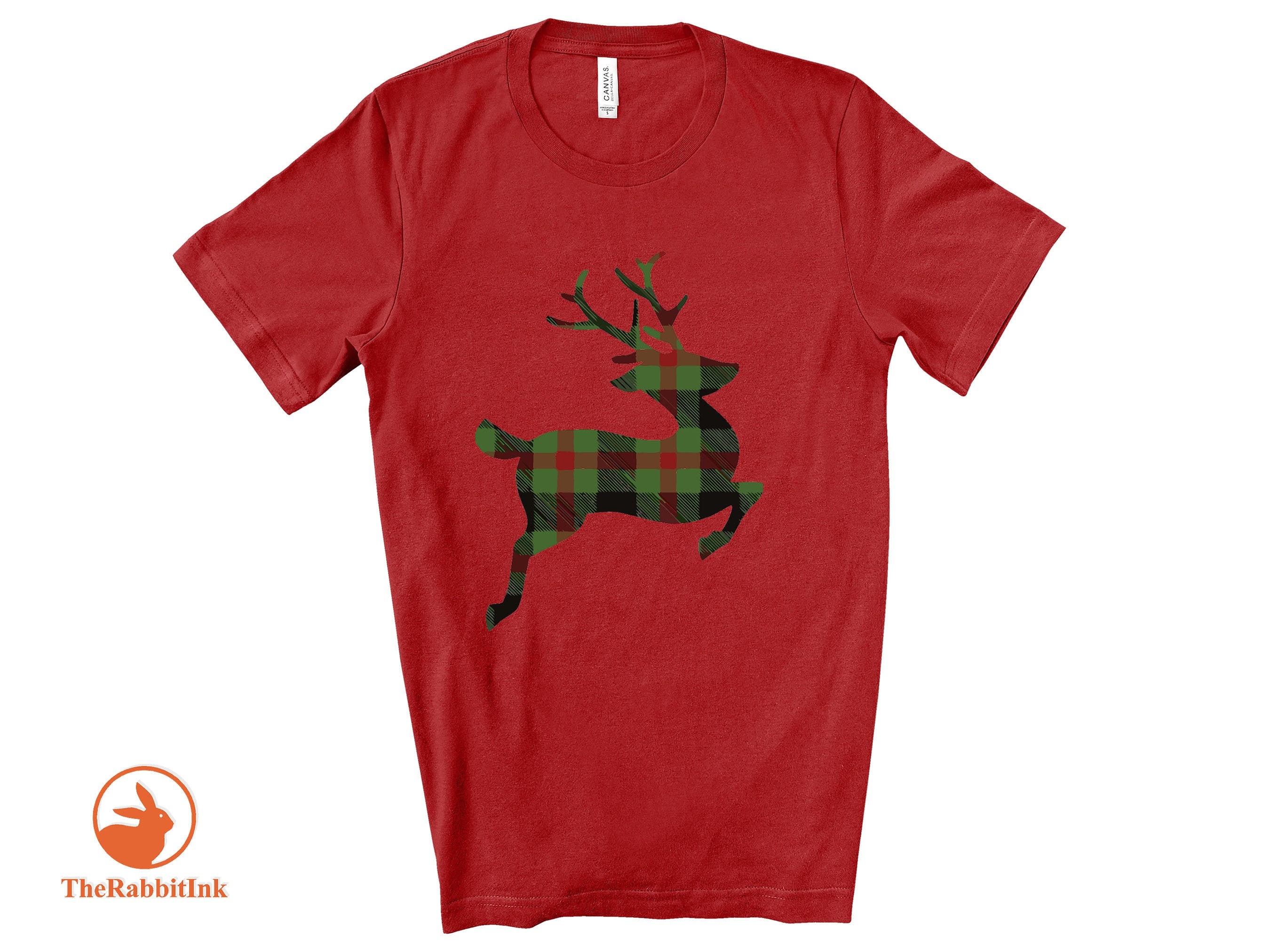 Christmas Deer Shirt Holiday Shirt Forest Shirt Reindeer Etsy