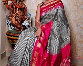 Pochampally ikkat silk saree /Sarees/ Ikkat sarees/ Ikat sarees/ silk sarees/Handwoven saree