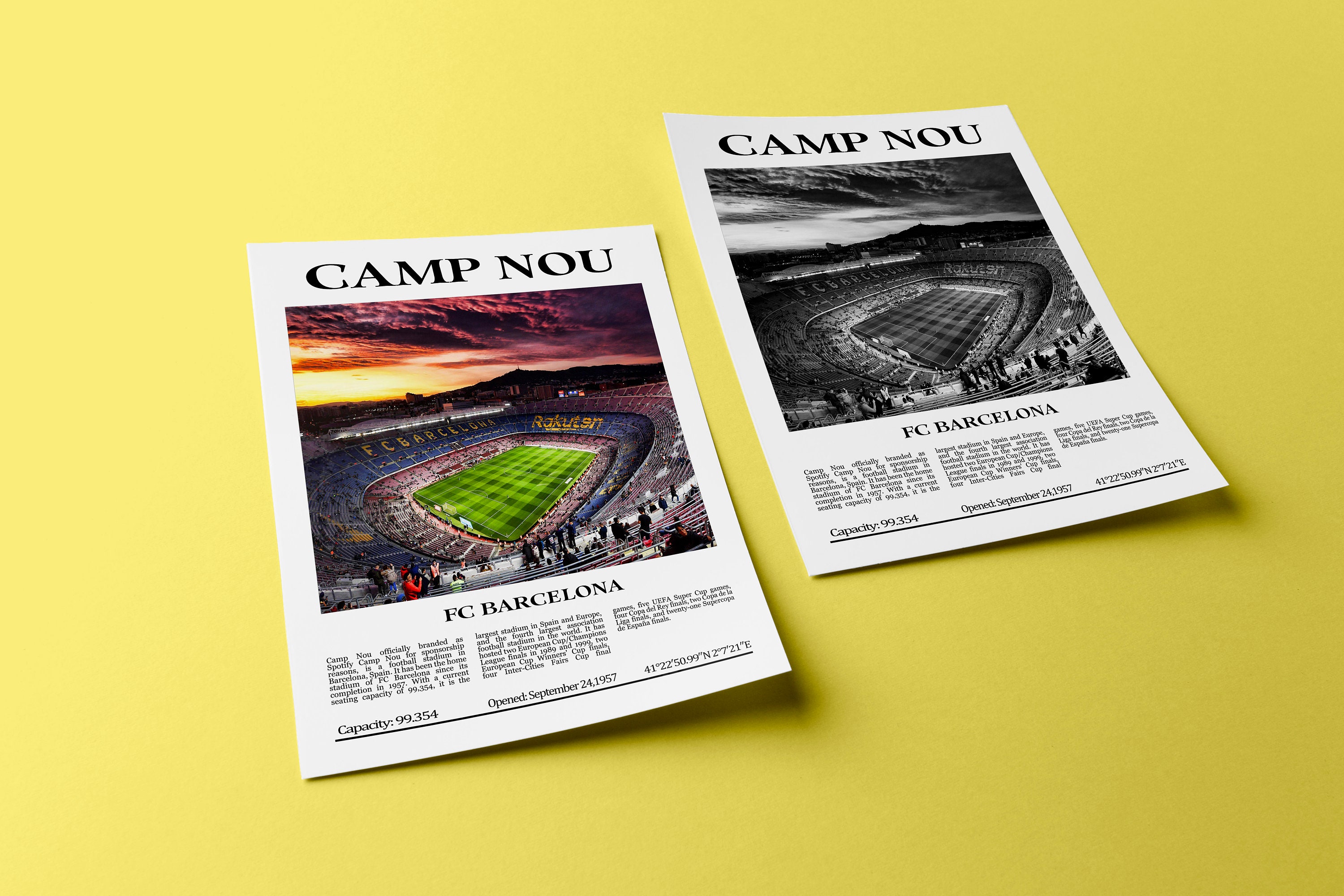 Camp Nou, FC Barcelona, Black & White Stadium, Digital Printable Poster,  Football Lovers Gift, Barcelona Lovers Gift - Etsy