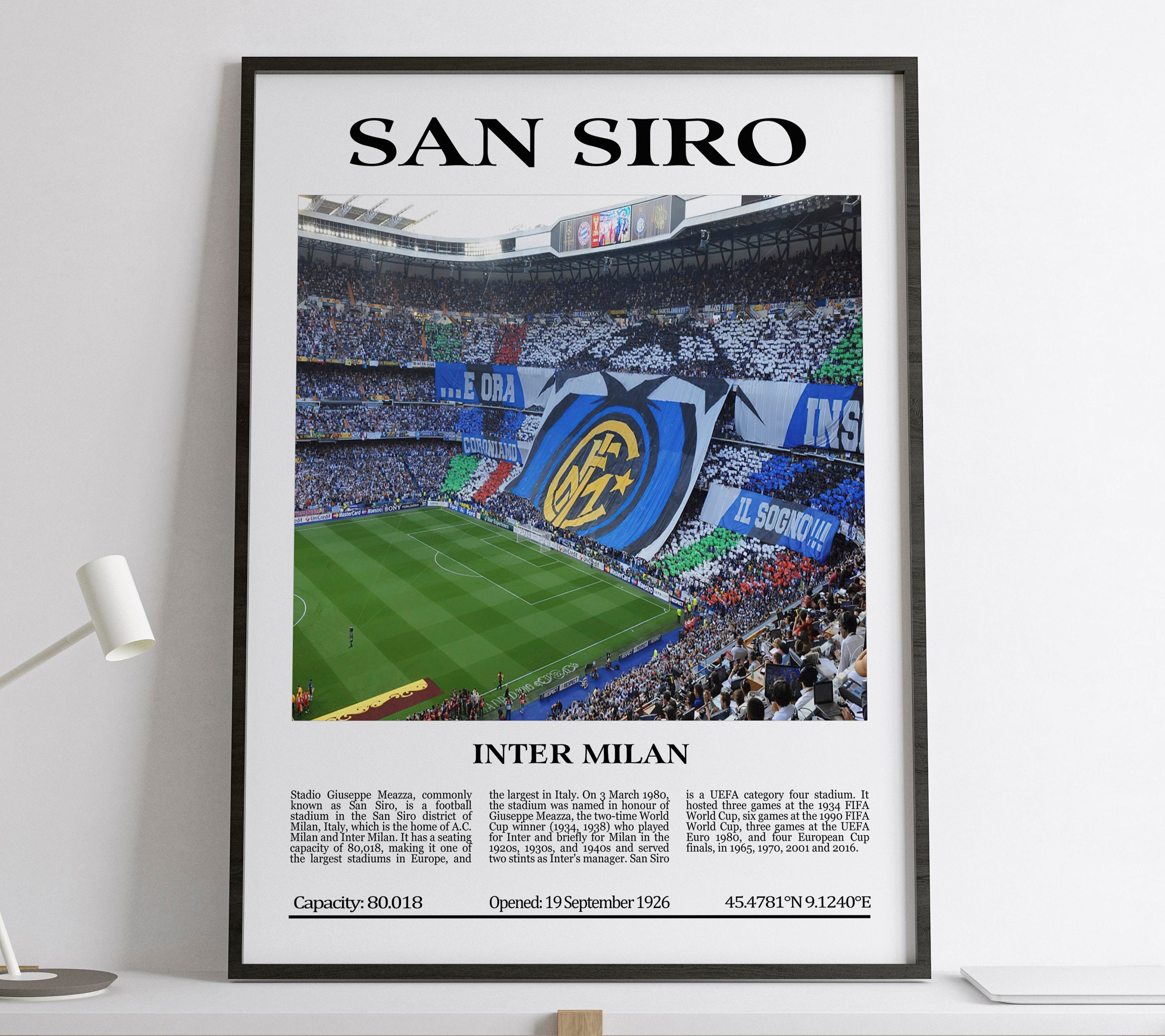 San Siro, Inter Milan, Black & White Stadium, Digital Printable Poster,  Football Lovers Gift, Inter Milan Lovers Gift - Etsy Italia