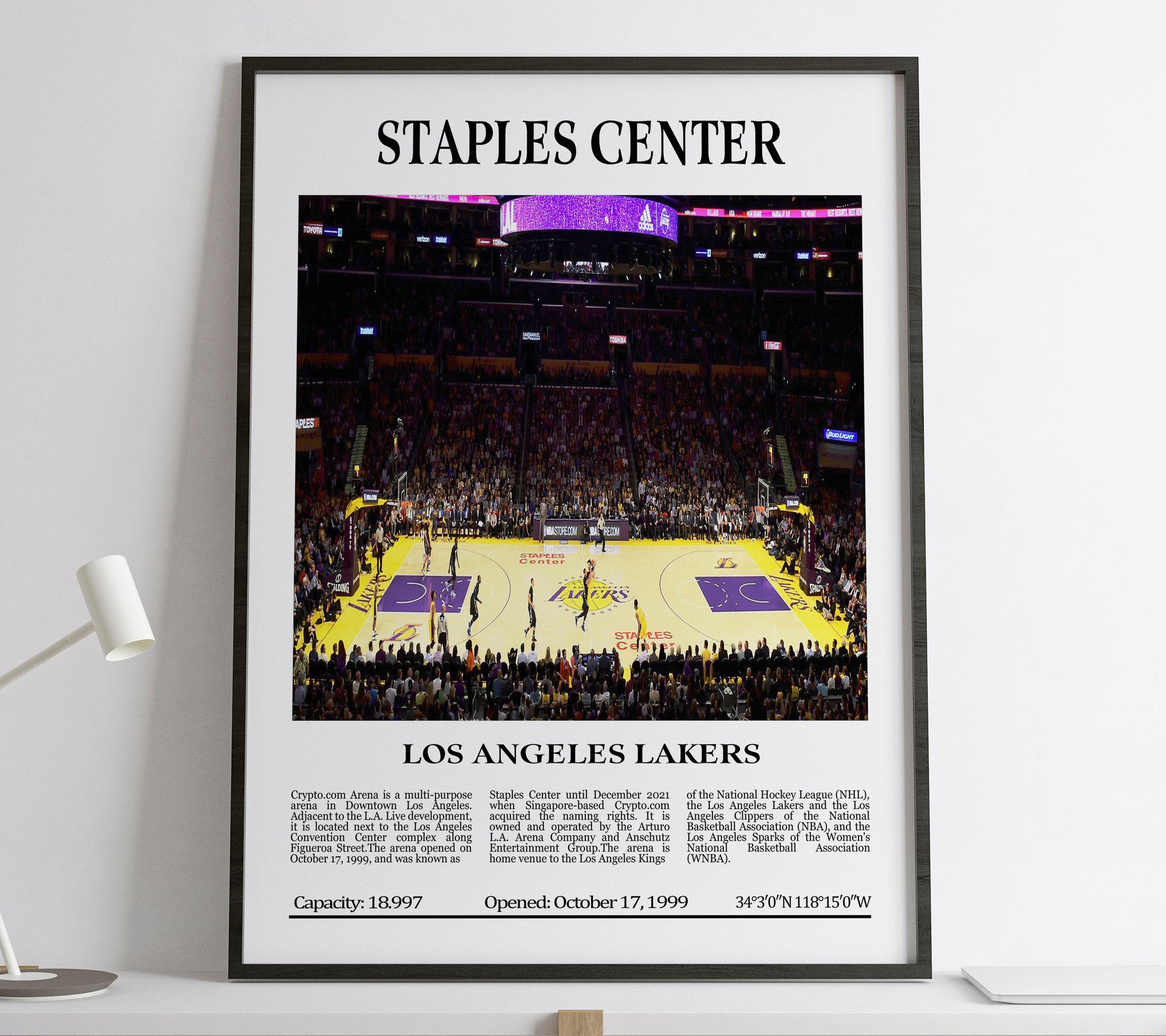 Los Angeles Lakers Last Staples Center Game Commemorative Lanyard &  Ticket Only