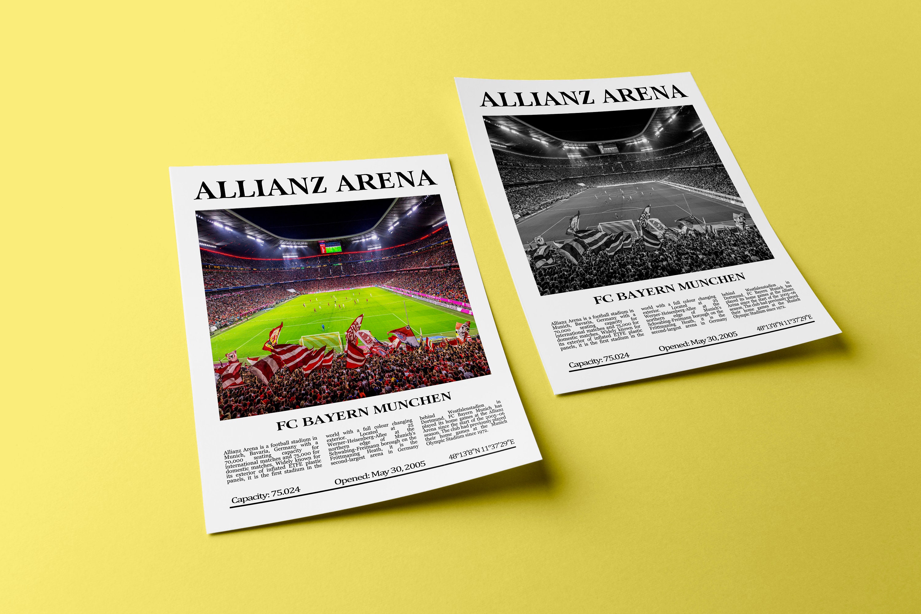 Allianz Black Arena, Lovers Football Bayern FC Printable - Bayern Poster, & Gift Digital Munchen Lovers FC Munchen, Etsy Gift, White Stadium,