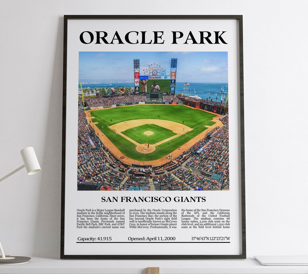 Oracle Park, San Francisco Giants, Black & White Stadium, Digital