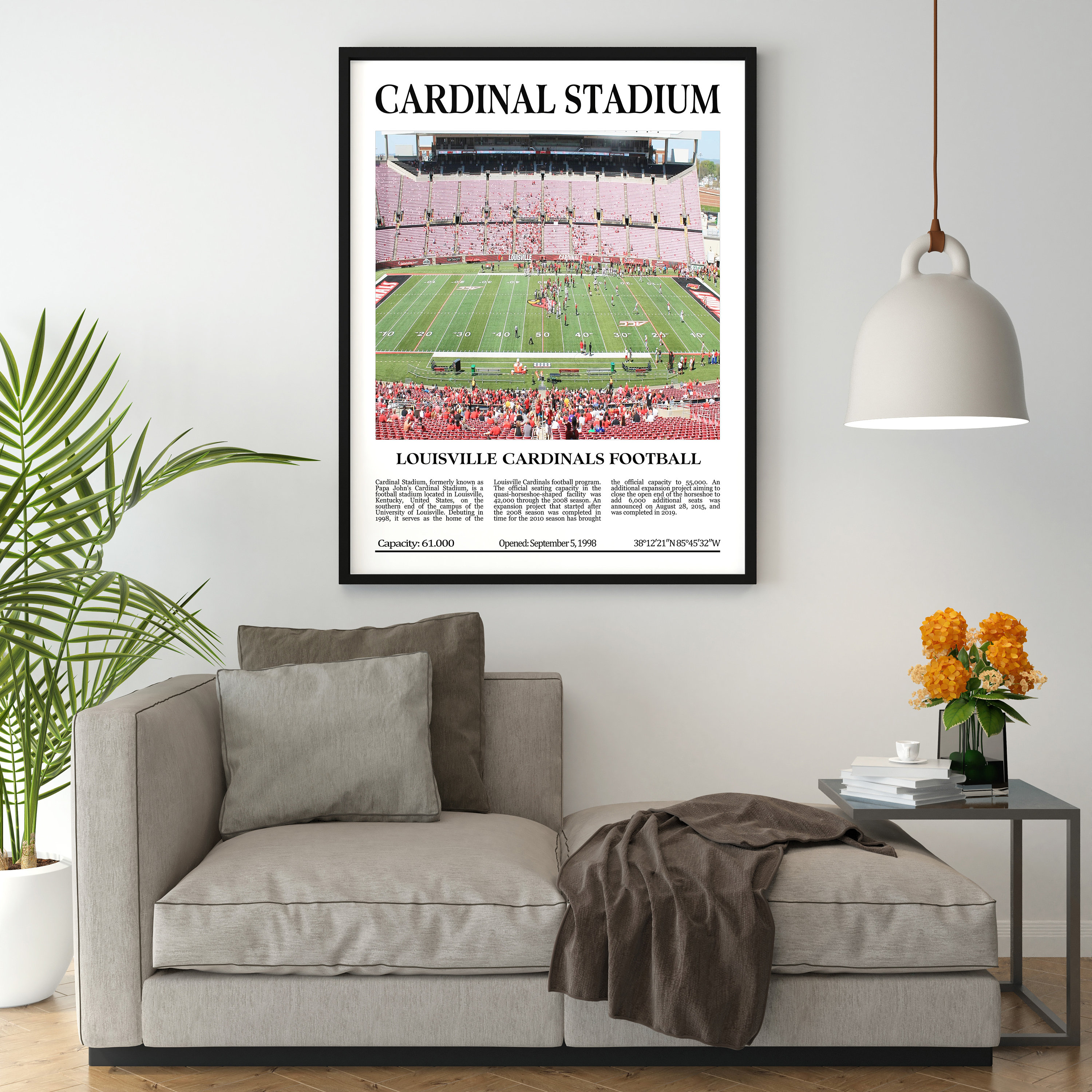 Louisville Cardinals Endzone at Cardinal Stadium Panorama Poster