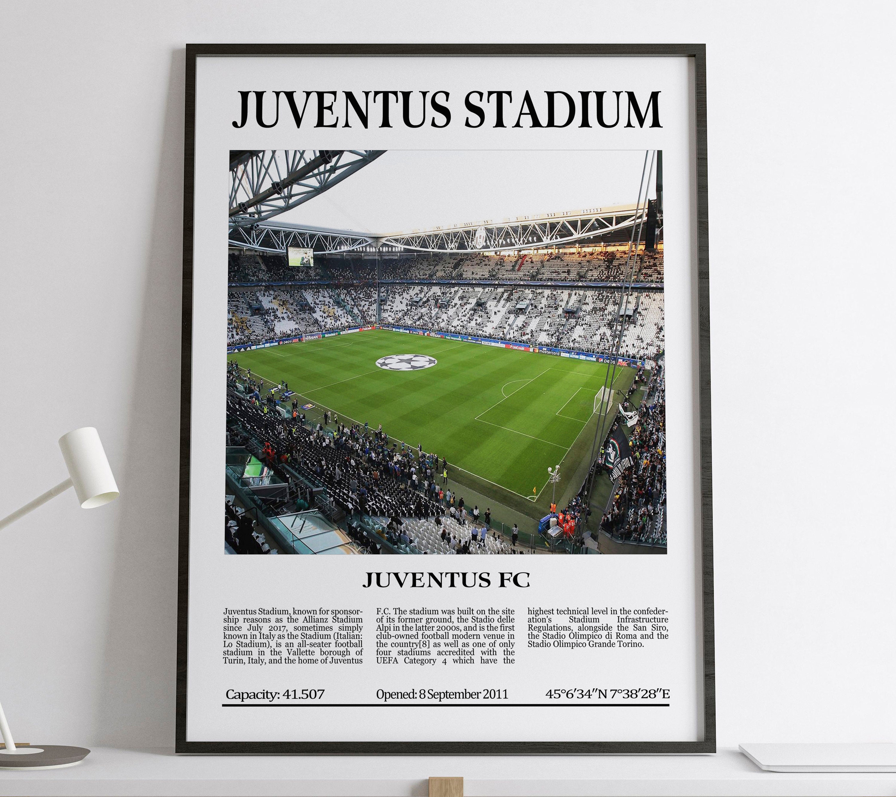 Juventus Stadium, Juventus FC, Black & White Stadium, Digital Printable  Poster, Football Lovers Gift, Juventus Lovers Gift 