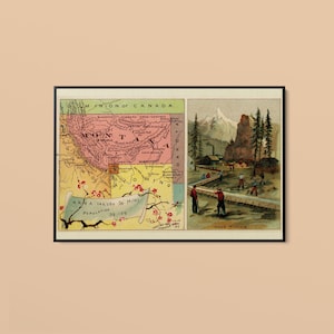 Montana - Hermanos Arbuckle - Impresión de reproducción histórica - Lienzo enrollado, estirado o enmarcado + Envío gratuito