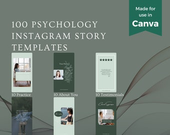 Instagram Templates, Instagram Canva Templates, Viral Instagram Story Templates, Psychology Templates, Templates, Engagement Boost IG