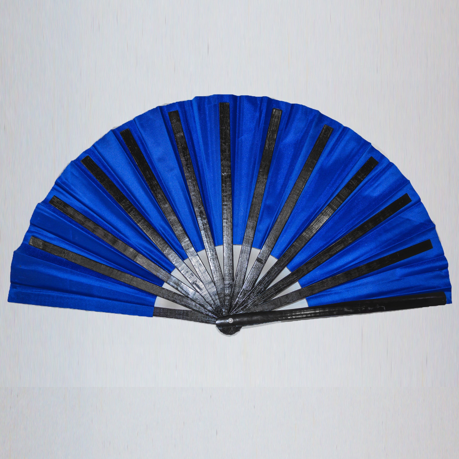 Blue Hand fan Snap fan Festival large hand fan Clack fan rave Etsy