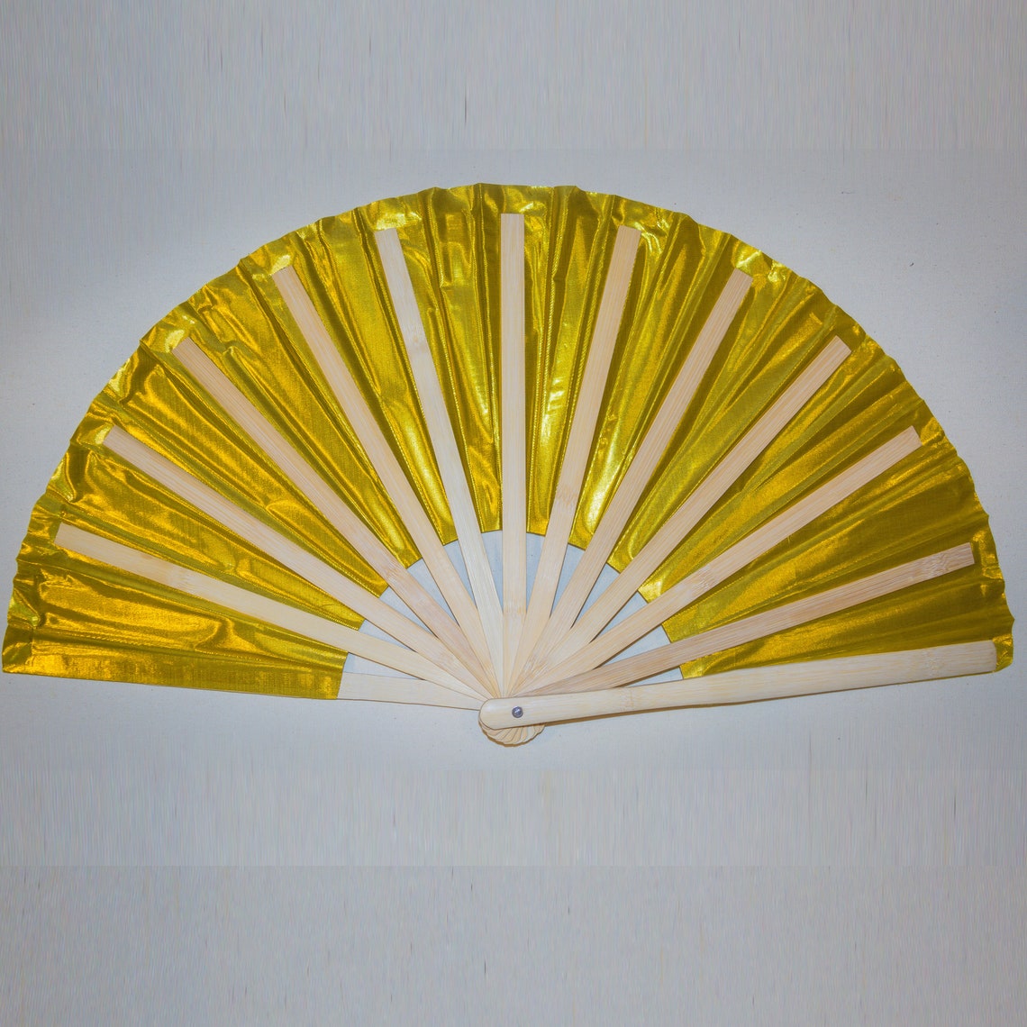 Gold Hand fan Snap fan Festival large hand fan Clack fan rave Etsy