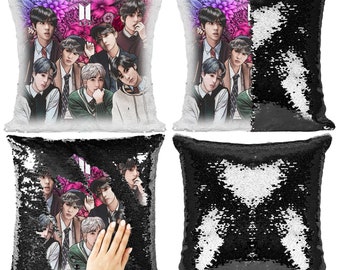 bts sequin pillow