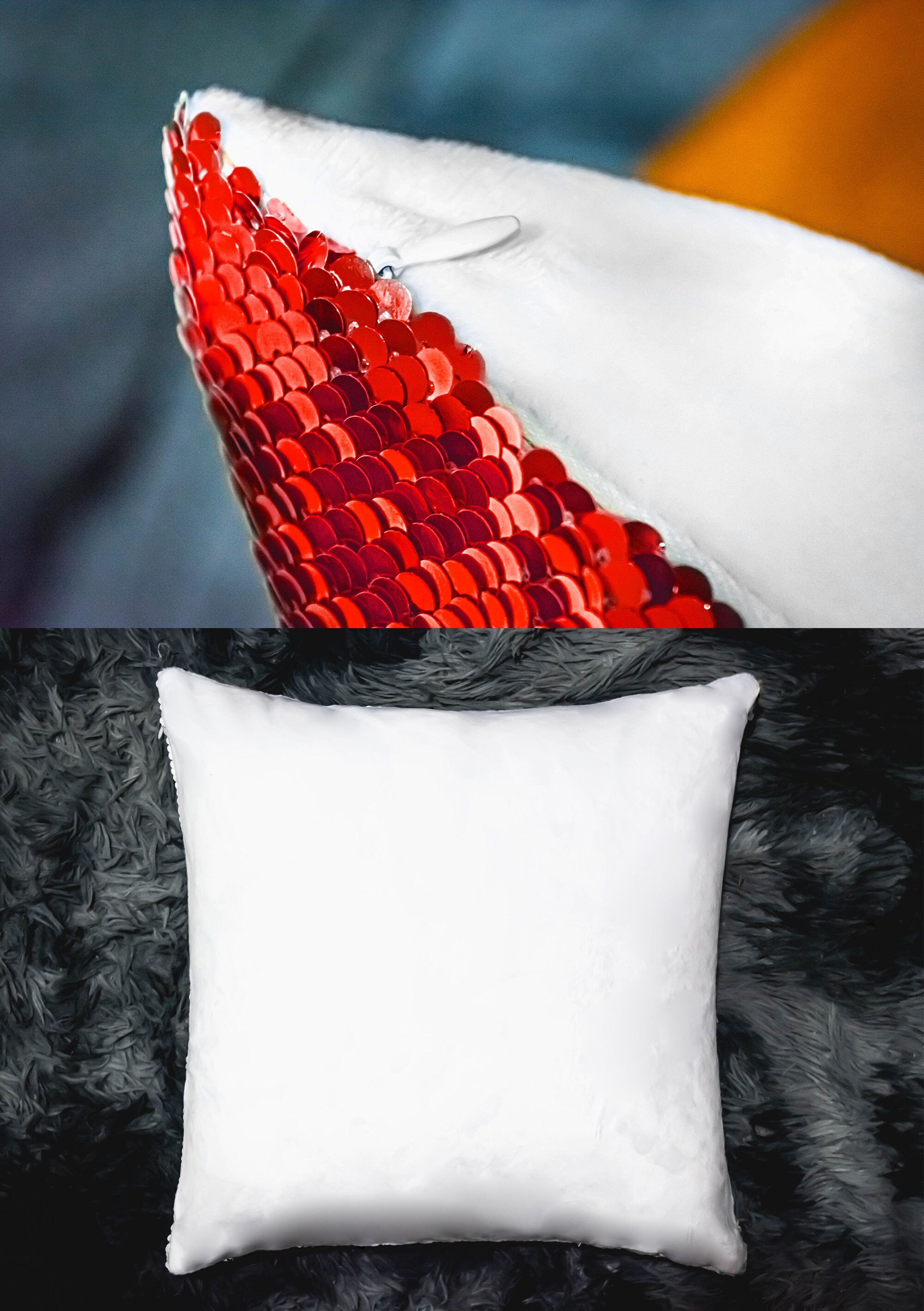 Custom Sequin Pillow Covers Colorful Decorative Custom Sequin Etsy